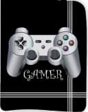 BrandMac Bettwäsche Gamer Set 135x200 cm Schwarz Silber Gaming Controller Bild 3