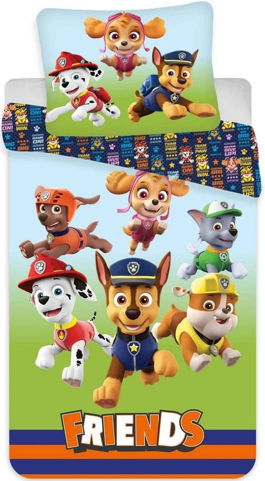 BrandMac PAW Patrol Wendebettwäsche 135x200 & 80x80 cm 100% Baumwolle - Bild 2