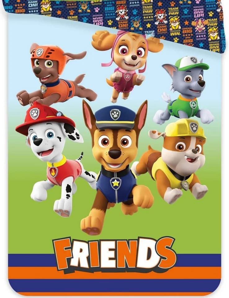 BrandMac PAW Patrol Wendebettwäsche 135x200 & 80x80 cm 100% Baumwolle - Bild 3