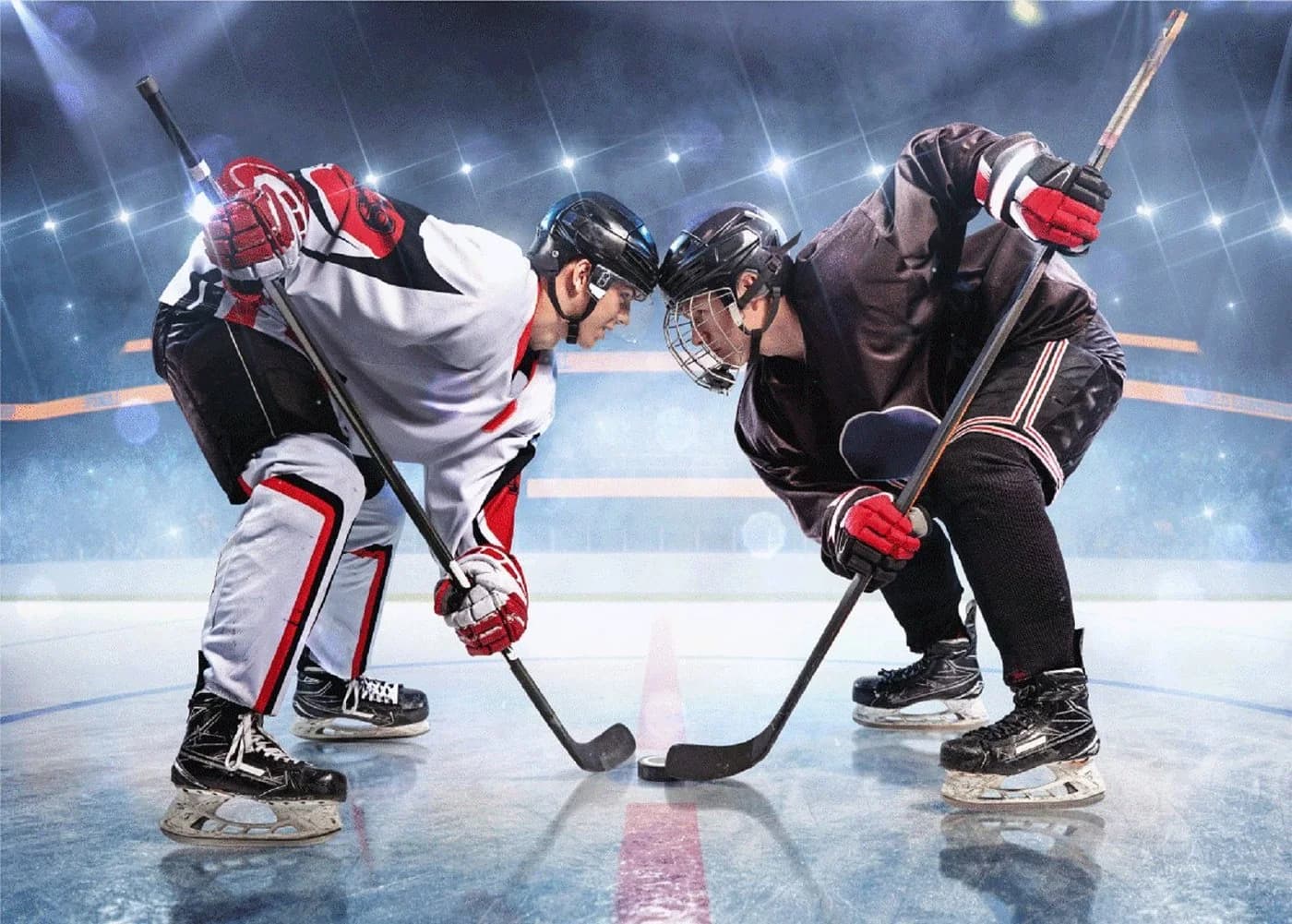 Wohndecke Eishockey Hockey Microfaser Flauschdecke 100 x 140 cm, BrandMac
