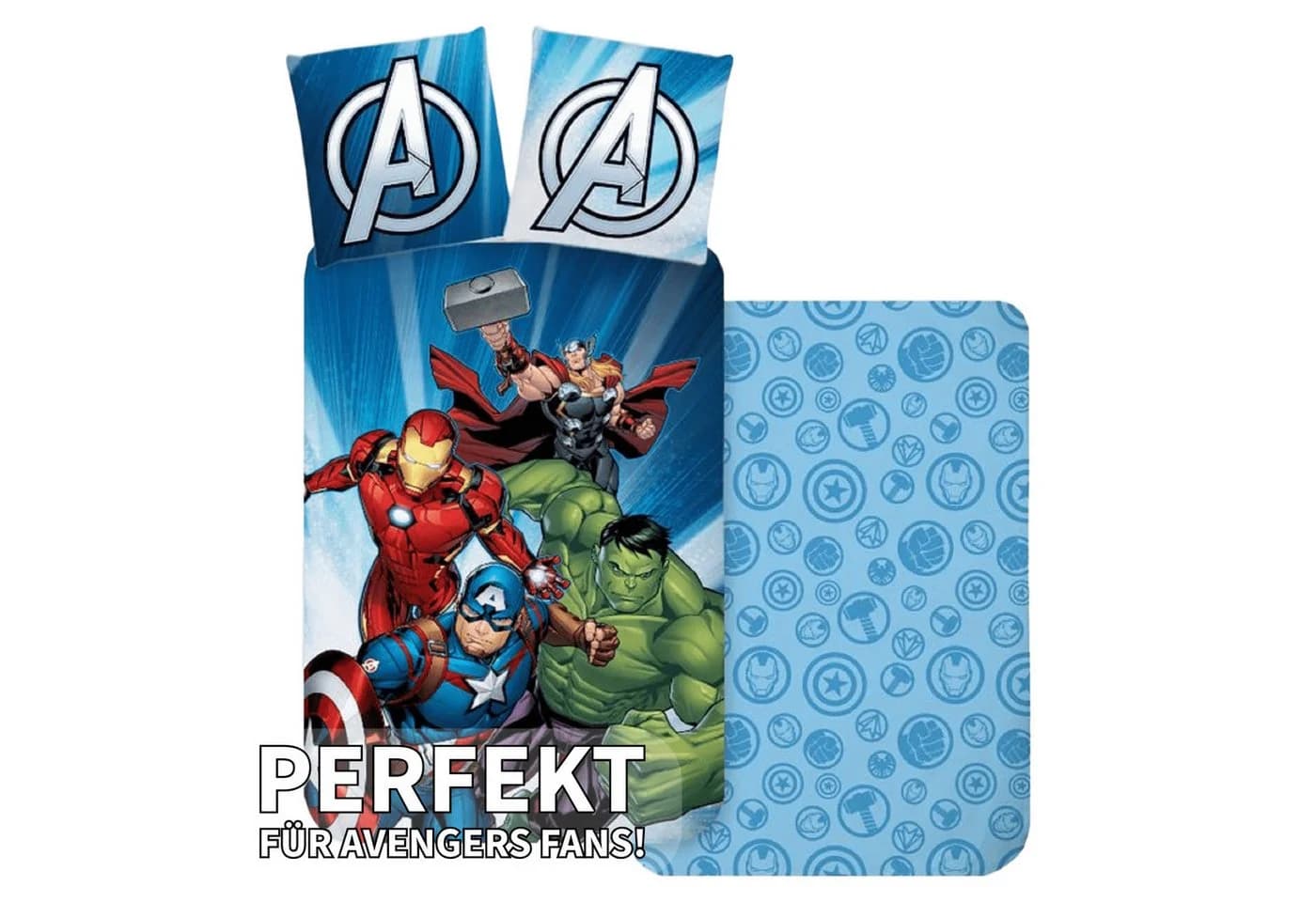 BrandMac Babybettwäsche Avengers Motiv 100x135 cm Baumwolle - Bild 3