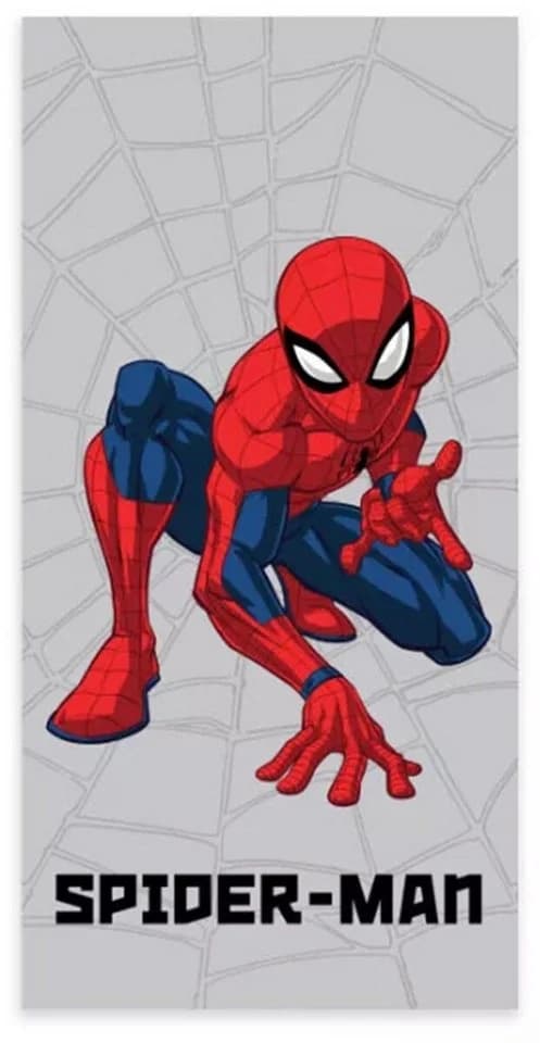 Spiderman Badetuch Spiderman Grey Web 100% Baumwolle