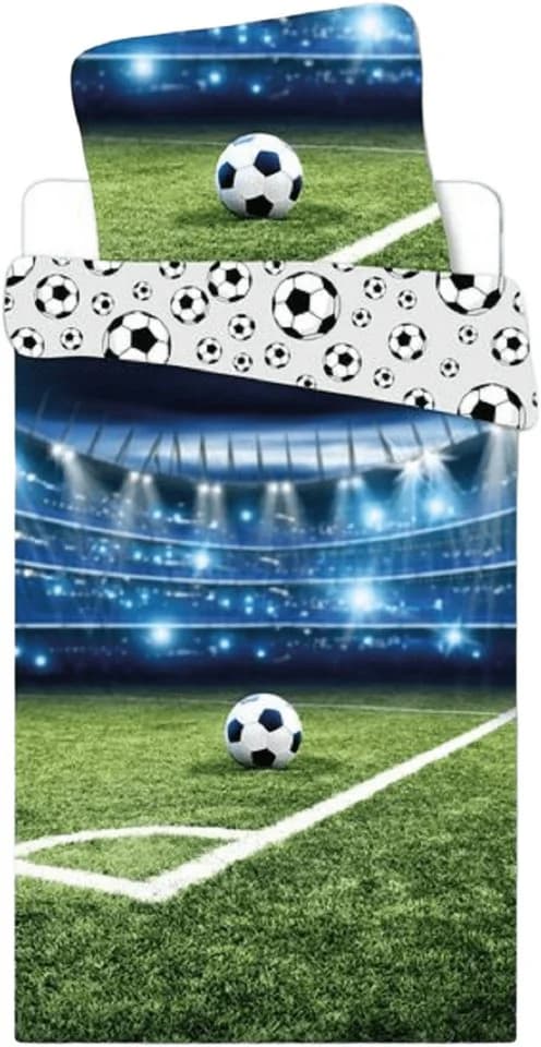 BrandMac Kinderbettwäsche Fußball Stadion 100 % Baumwolle Wendebettwäsche - Bild 2