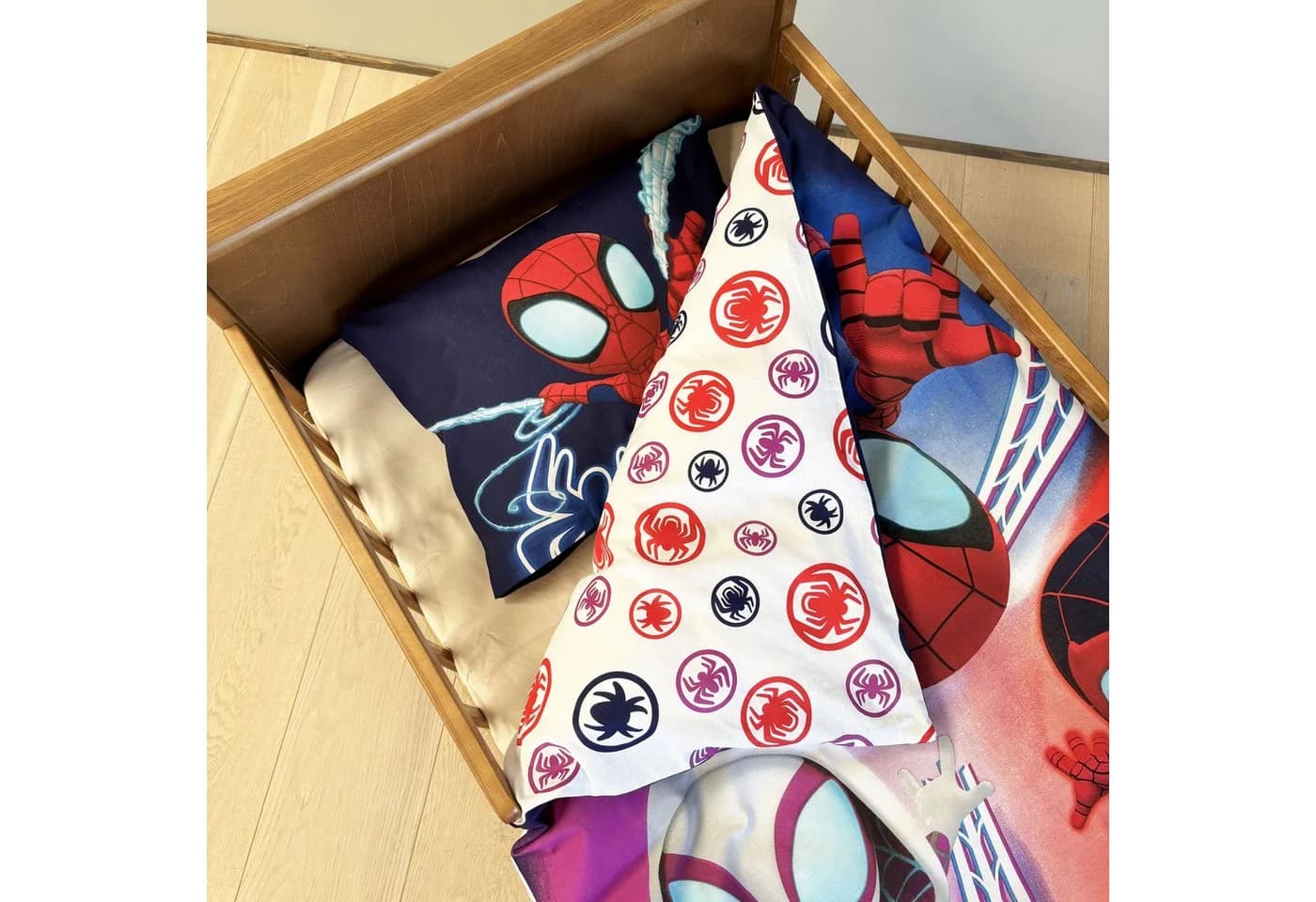 MARVEL Kinderbettwäsche Spidey Amazing Friends Bunt Weiß - Bild 4