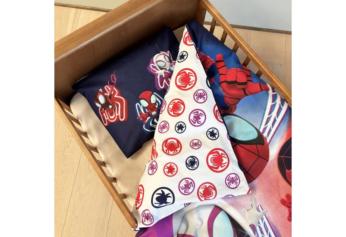 MARVEL Kinderbettwäsche Spidey Amazing Friends Bunt Weiß - Bild 5