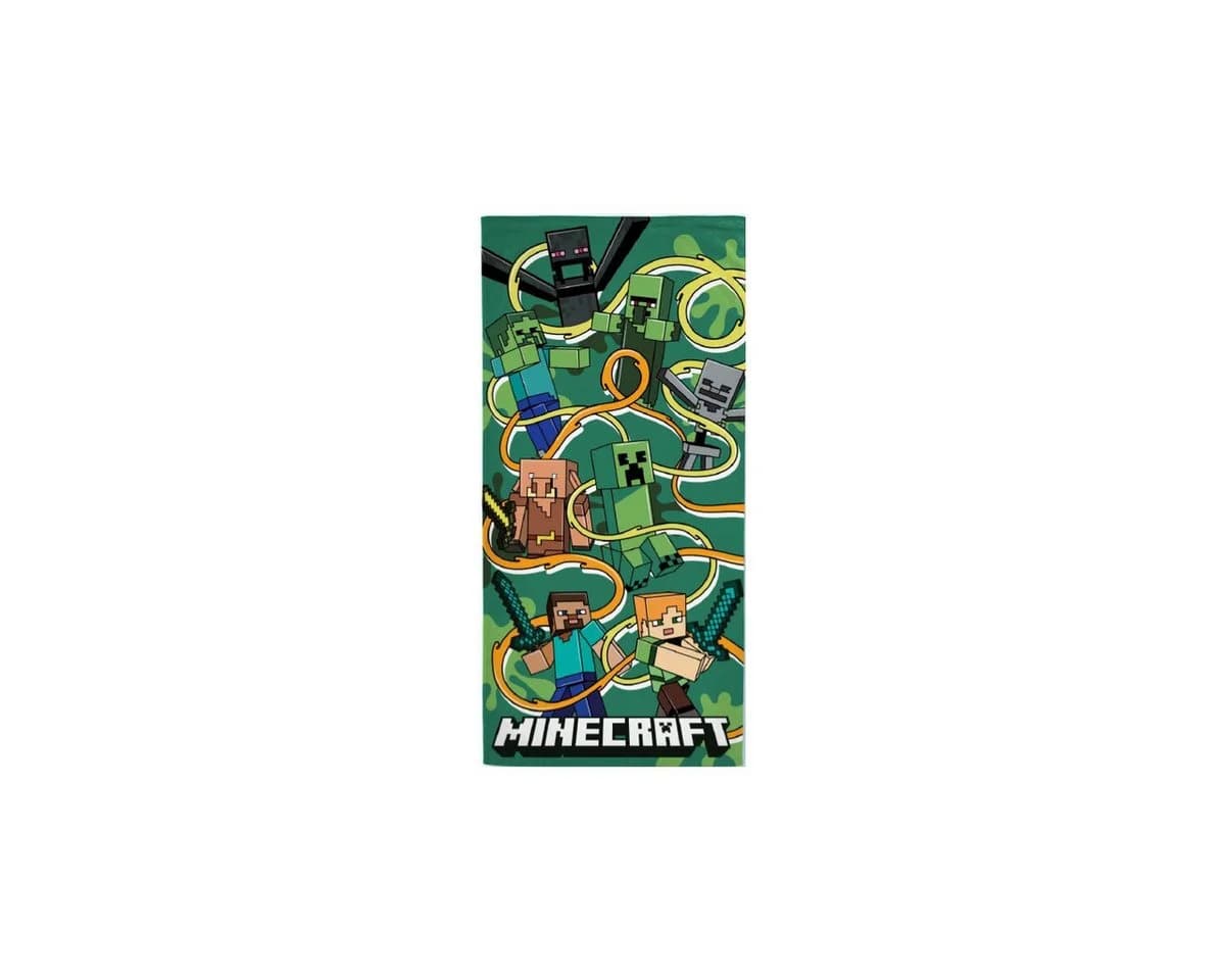 Minecraft Badetuch 70x140cm Funtage Graphic Design 100% Baumwolle