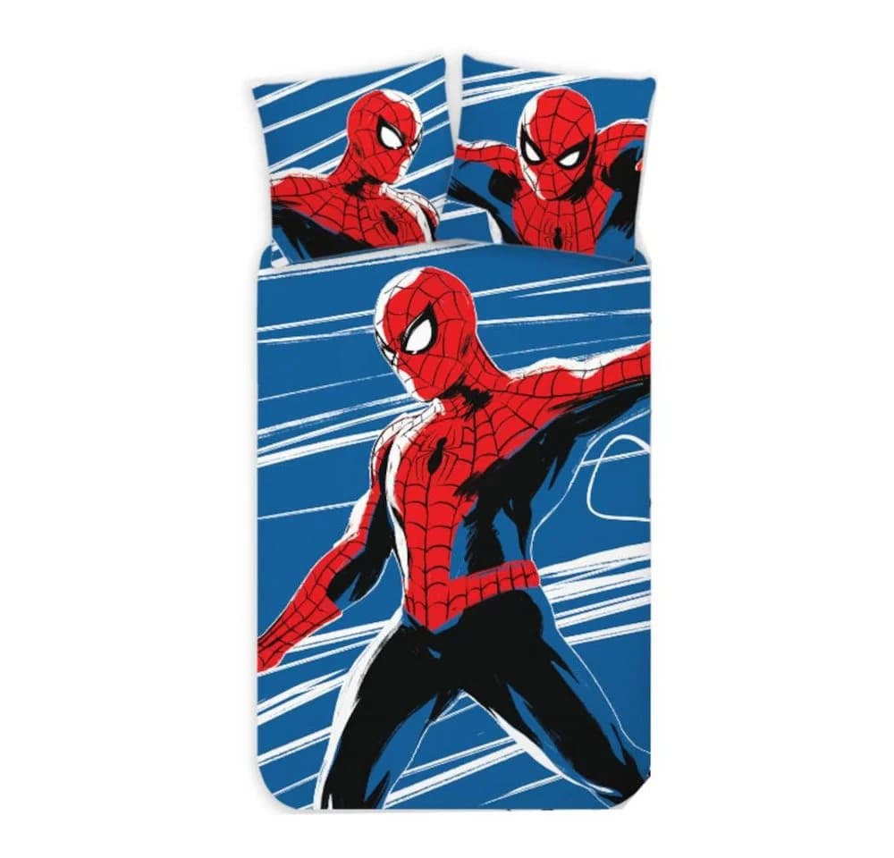Spiderman Babybettwäsche Blau Glow in the Dark 100% Baumwolle - Bild 2