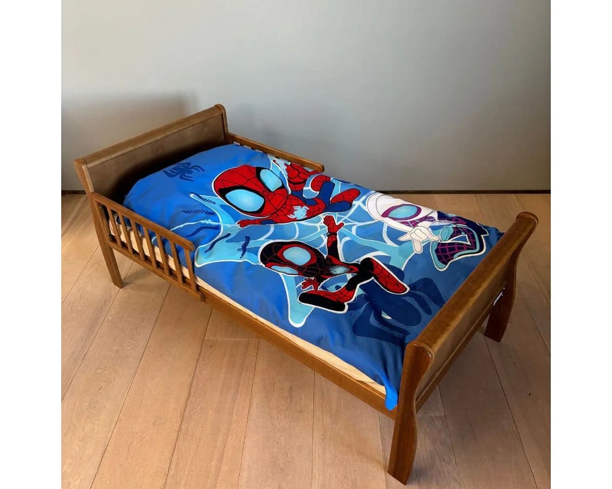 BrandMac Kinderbettwäsche Marvel Spidey Glow-in-the-Dark 2-teilig Blau