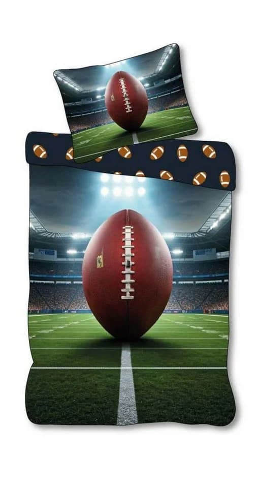 BrandMac Bettwäsche American Football 2-teilig 135x200 & 80x80 Baumwolle - Bild 2