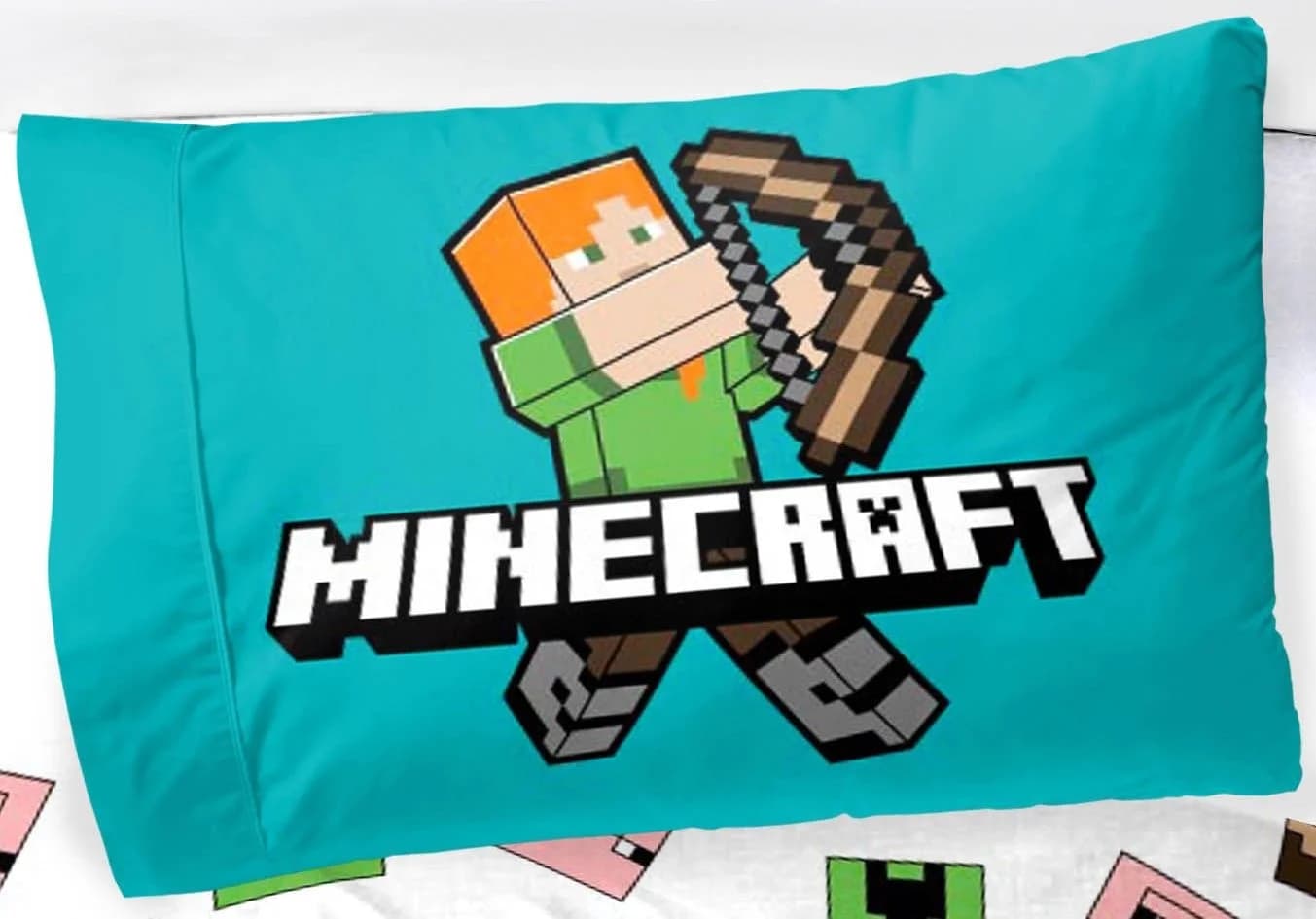 BrandMac Minecraft Bettwäsche-Set 100% Baumwolle