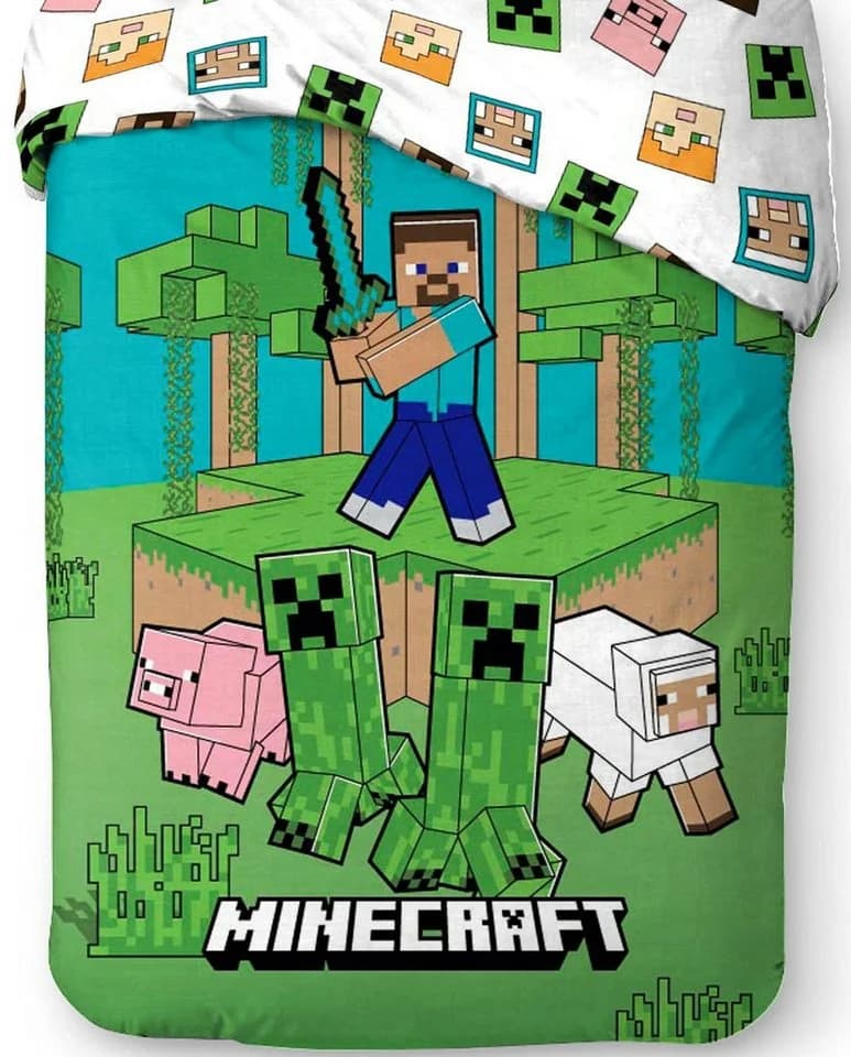 BrandMac Minecraft Bettwäsche-Set 100% Baumwolle - Bild 3
