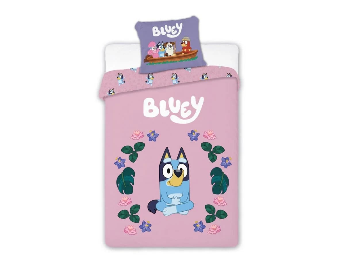 Bluey Kinderbettwäsche Blossom Set 100x135cm Rosa