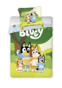 BrandMac Bluey Wende-Bettwäsche Set Grün Blau 100% Baumwolle Bild 2