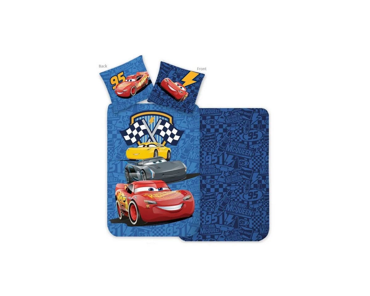 BrandMac Babybettwäsche Cars Racing Crew 100% Baumwolle