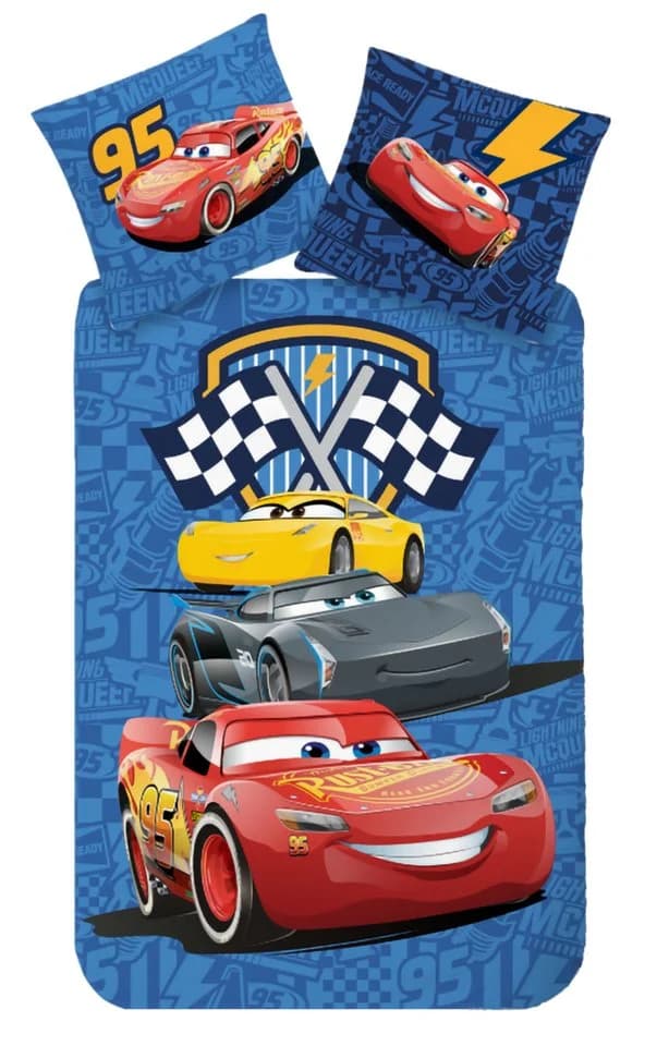BrandMac Kinderbettwäsche Cars Racing Crew 135x200 cm