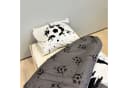 KK Shopping Kinderbettwäsche Fußball Schwarz Weiß 135x200 cm Bild 1