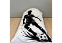 KK Shopping Kinderbettwäsche Fußball Schwarz Weiß 135x200 cm Bild 3