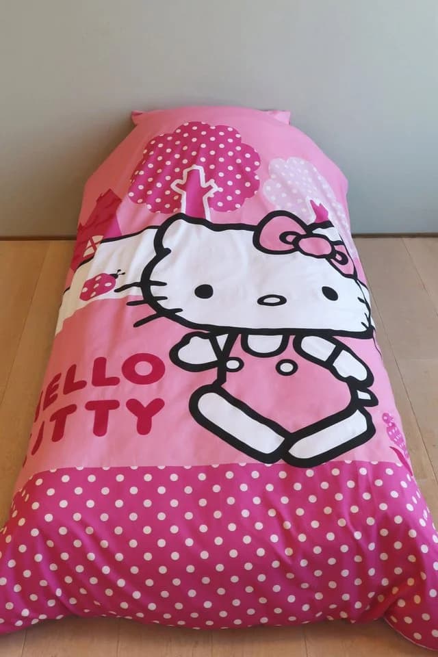 BrandMac Hello Kitty Kinderbettwäsche Rosa 2-tlg 100% Baumwolle