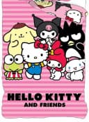 BrandMac Wendebettwäsche Hello Kitty & Friends 100% Baumwolle Rosa Bild 1