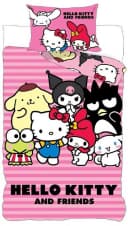 BrandMac Wendebettwäsche Hello Kitty & Friends 100% Baumwolle Rosa Bild 2