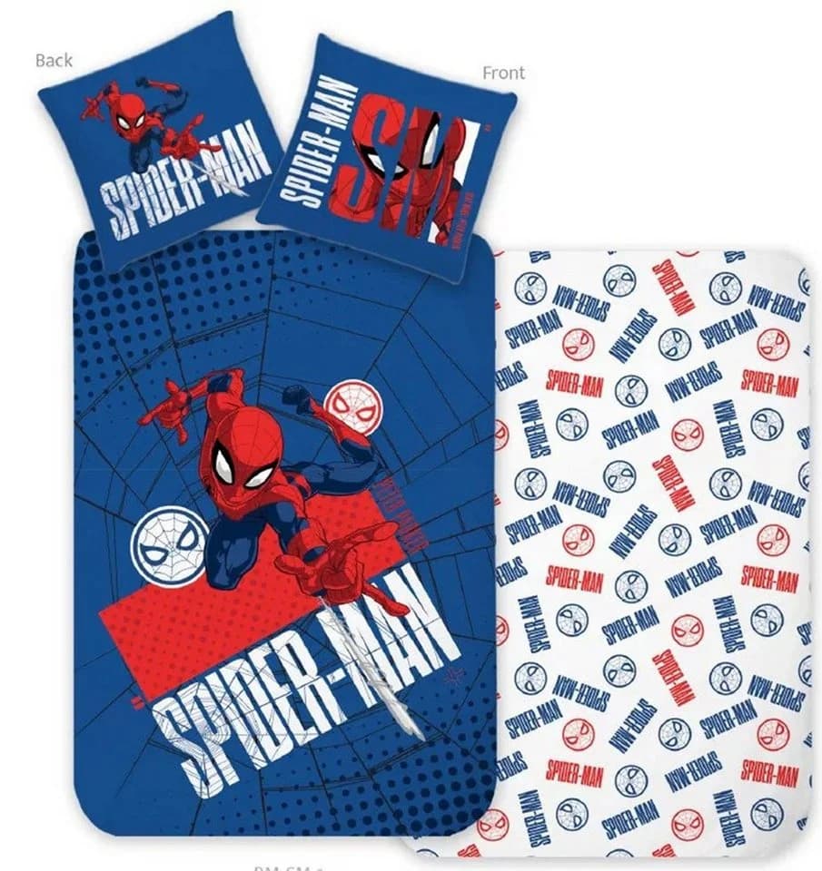 Spiderman City Rescue Kinder-Bettwäsche-Set 100x135 cm & 40x60 cm