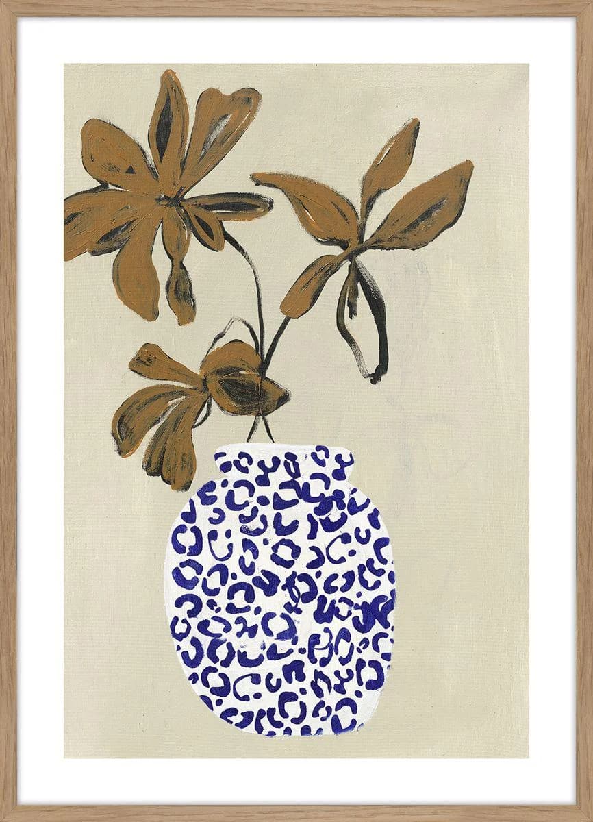 Kunstdruck THE RIGHT AMBIENCE Beige/Braun/Blau