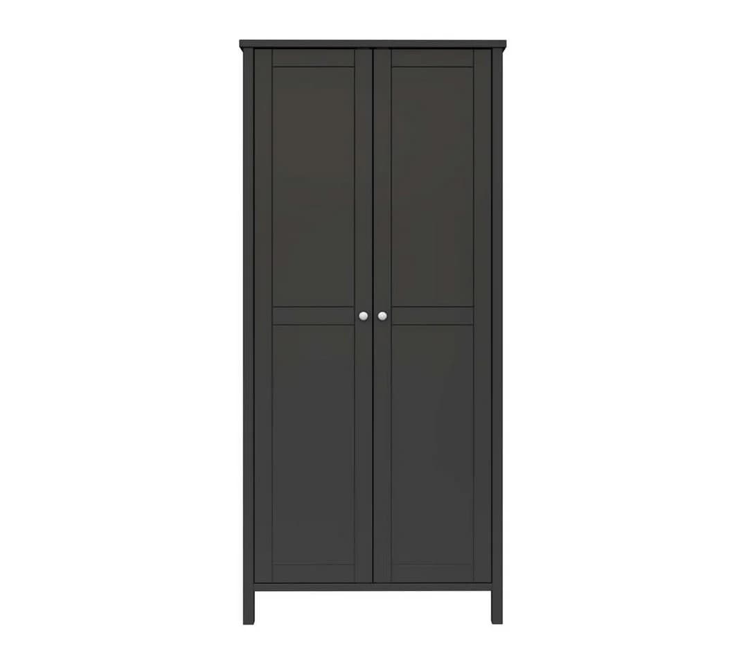 ebuy24 Kleiderschrank Tromsø 2 Türen Kaffee MDF Modern - Bild 2