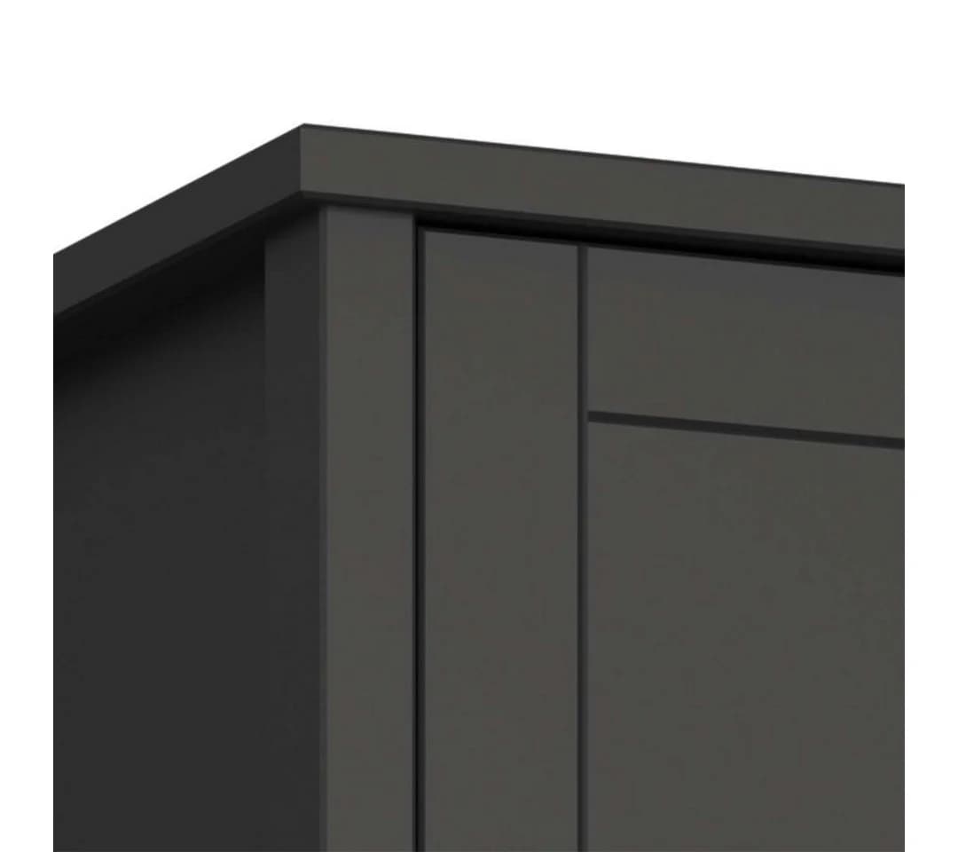 ebuy24 Kleiderschrank Tromsø 2 Türen Kaffee MDF Modern - Bild 5