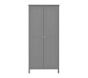 ebuy24 Kleiderschrank Tromsø 2 Türen Grau Bild 2