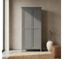 ebuy24 Kleiderschrank Tromsø 2 Türen Grau Bild 5