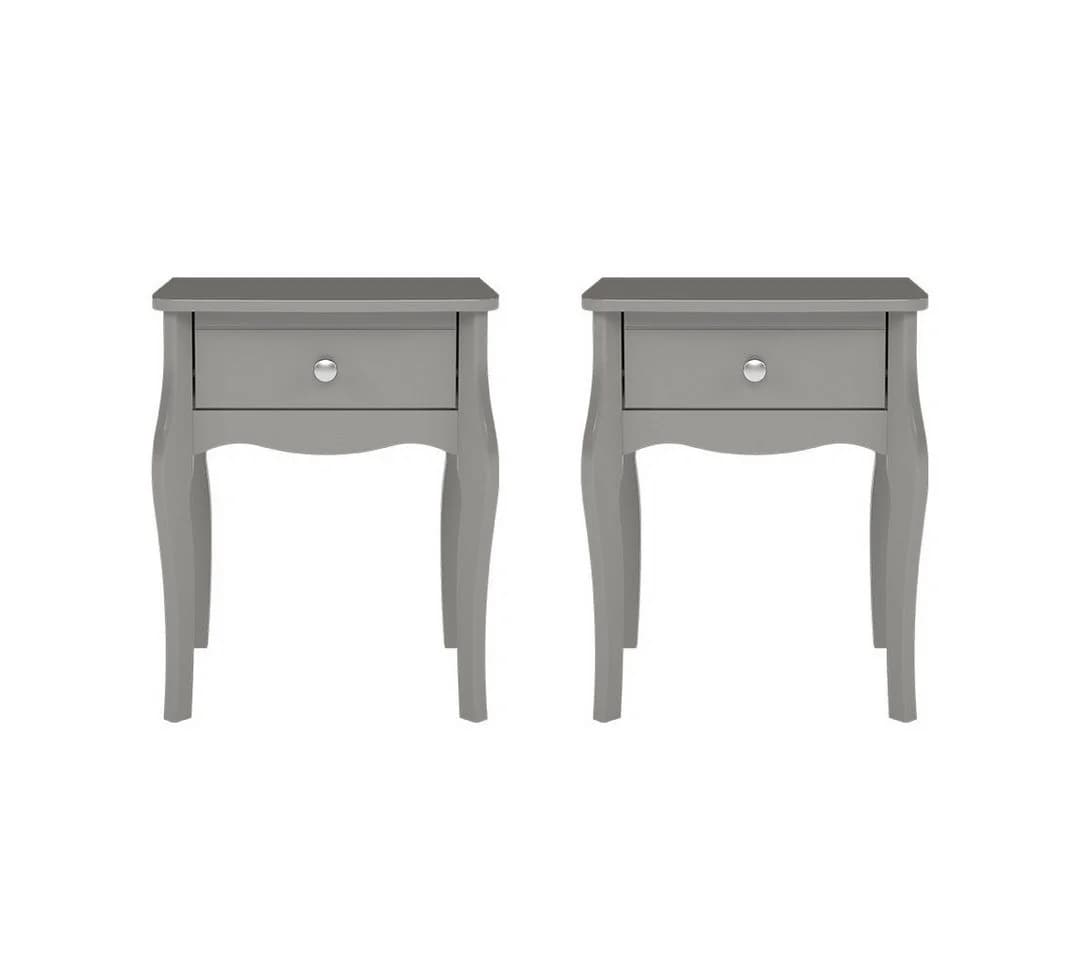 ebuy24 Nachttisch Baroque 2-tlg. mit 1 Schublade grau - Bild 2