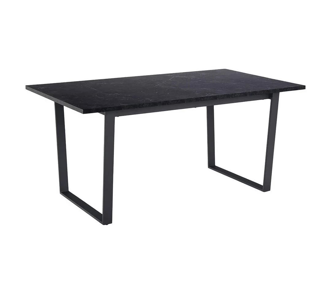 ebuy24 Essgruppe Tilst 5-tlg. Schwarz Marmor Print - Bild 4