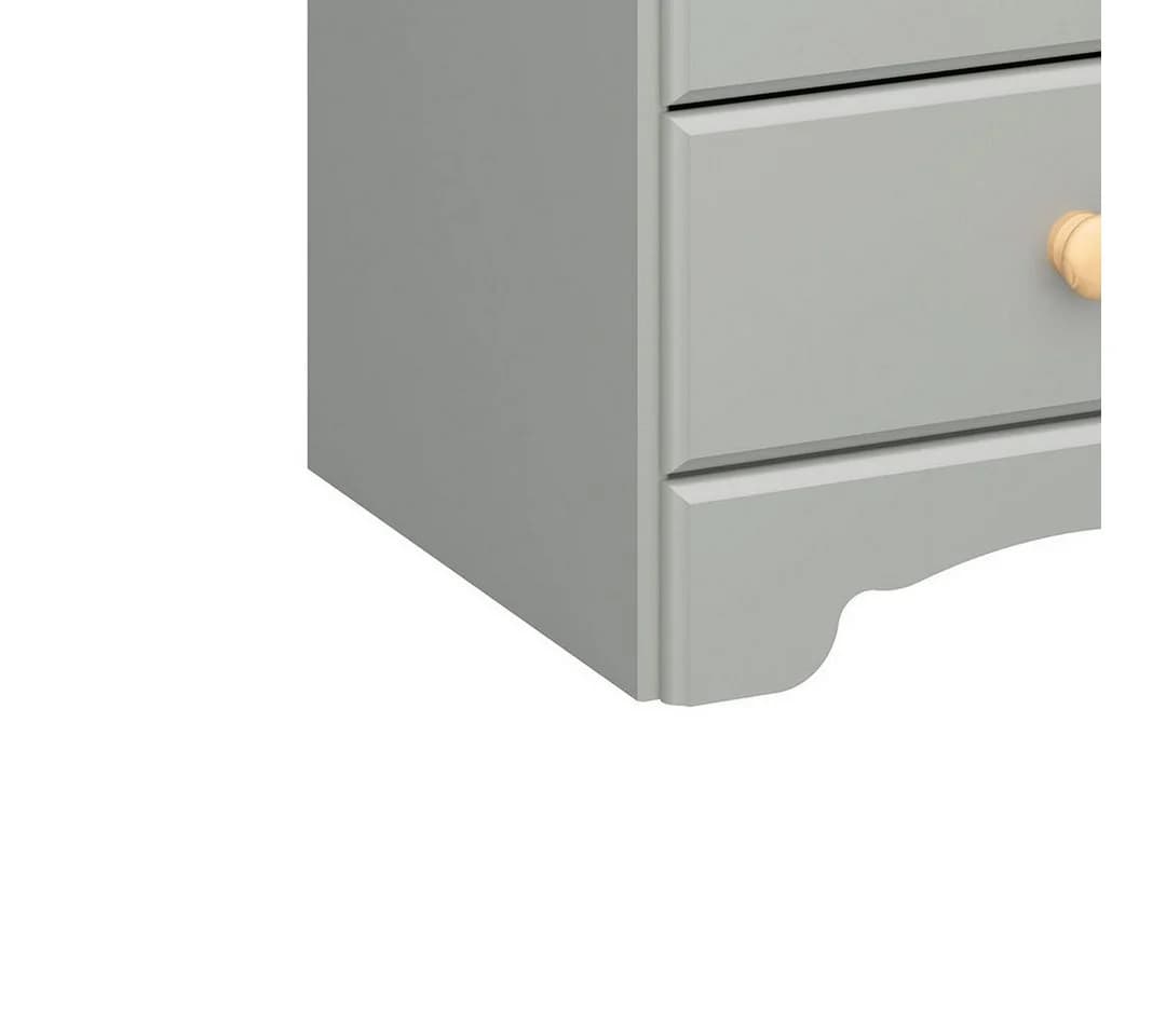 ebuy24 Nachttisch Nilon 3 Schubladen grau golden - Bild 3