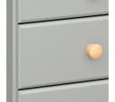 ebuy24 Nachttisch Nilon 3 Schubladen grau golden Bild 5