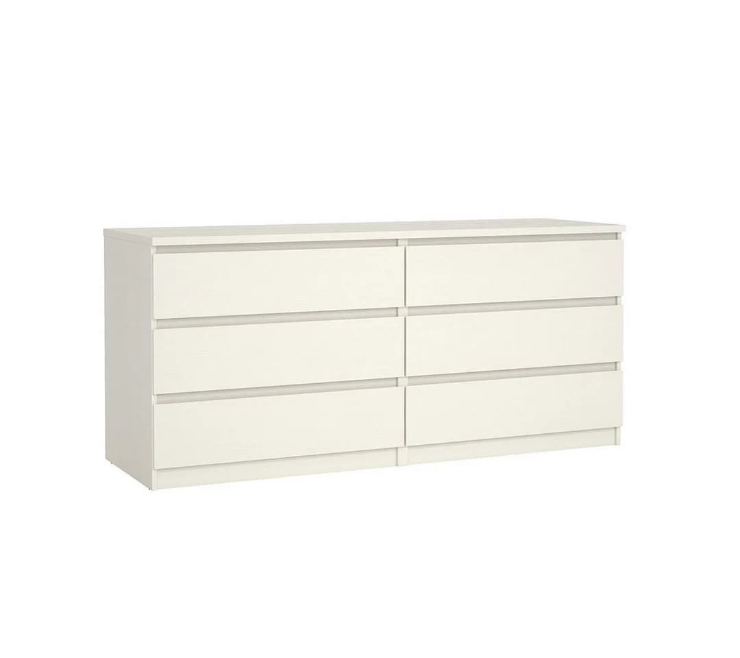 ebuy24 Kommode Noulan 6 Schubladen Weißes Esche Dekor - Bild 4