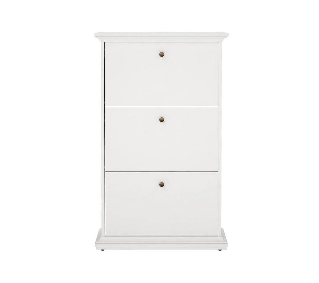 ebuy24 Schuhschrank Venedig 3 Falttüren Weiß - Bild 2