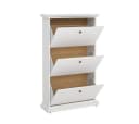 ebuy24 Schuhschrank Venedig 3 Falttüren Weiß Bild 3