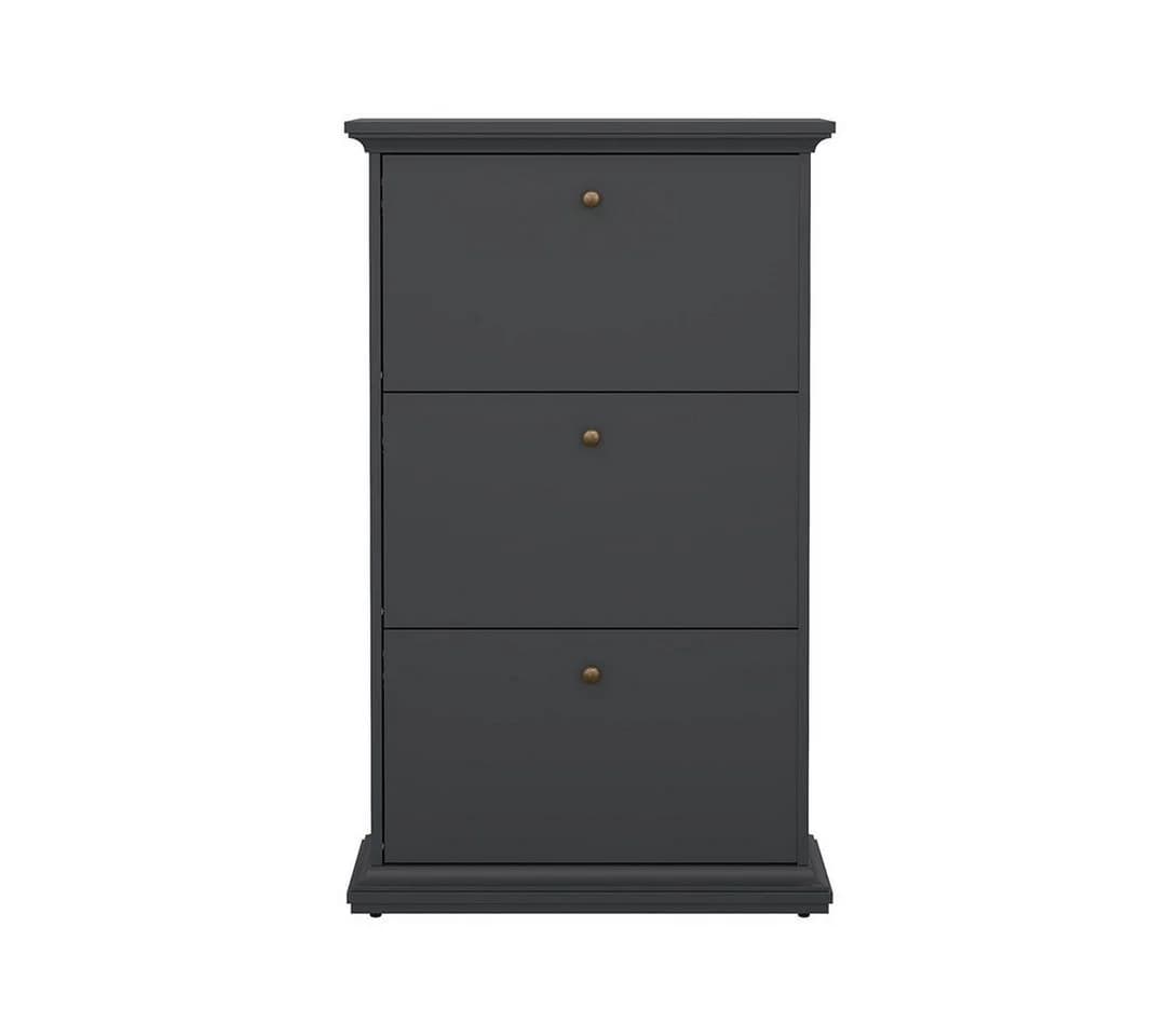 ebuy24 Schuhschrank Venedig 3 Klappen Matt Grau - Bild 2