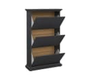 ebuy24 Schuhschrank Venedig 3 Klappen Matt Grau Bild 3
