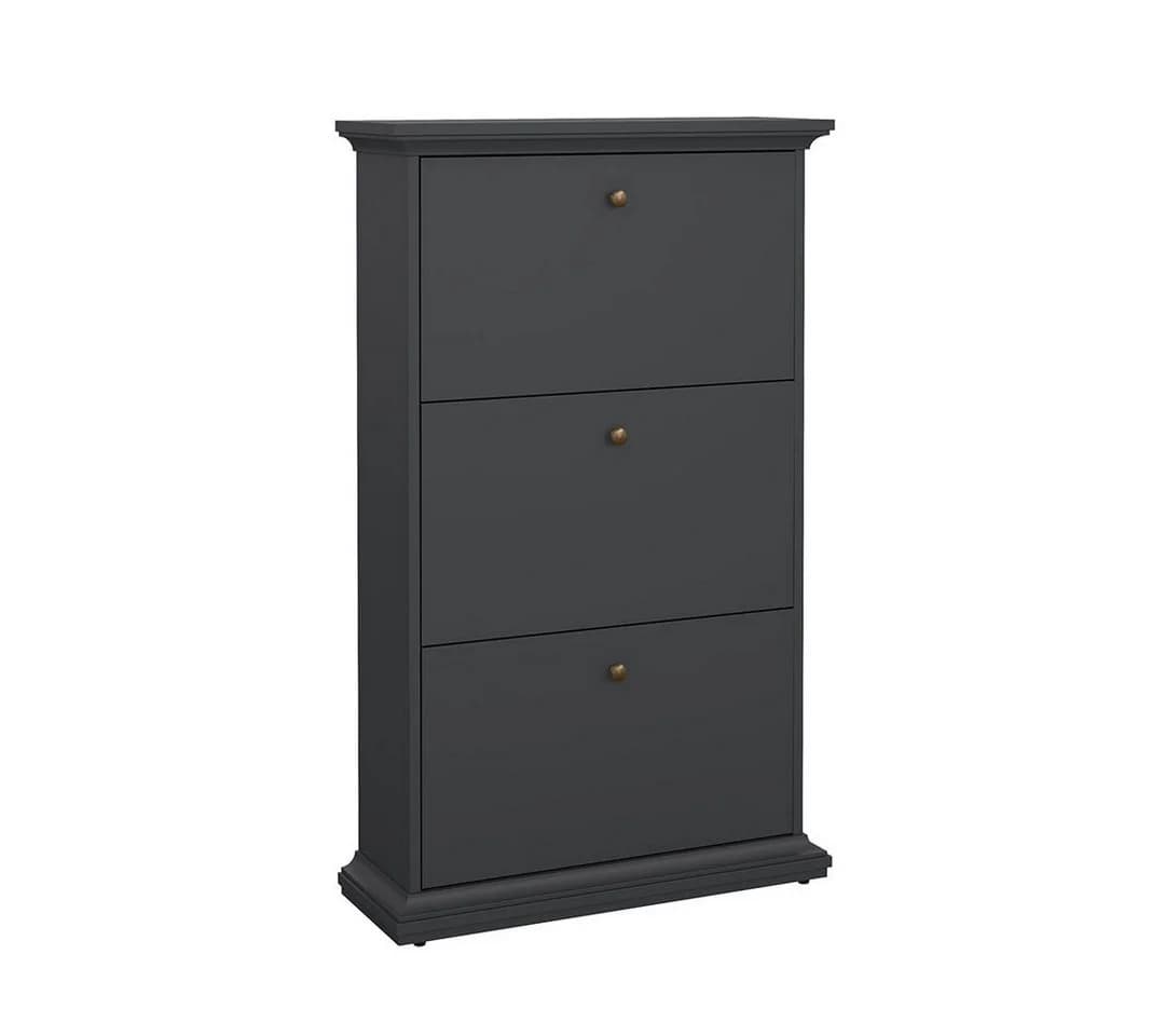 ebuy24 Schuhschrank Venedig 3 Klappen Matt Grau - Bild 4