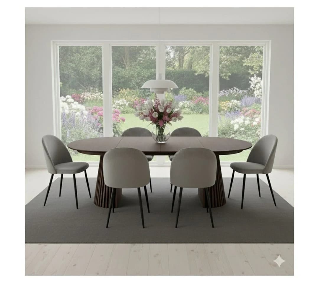 ebuy24 Esstisch Tokyo inkl. 2 Zusatzplatten ø120x120-160- - Bild 5
