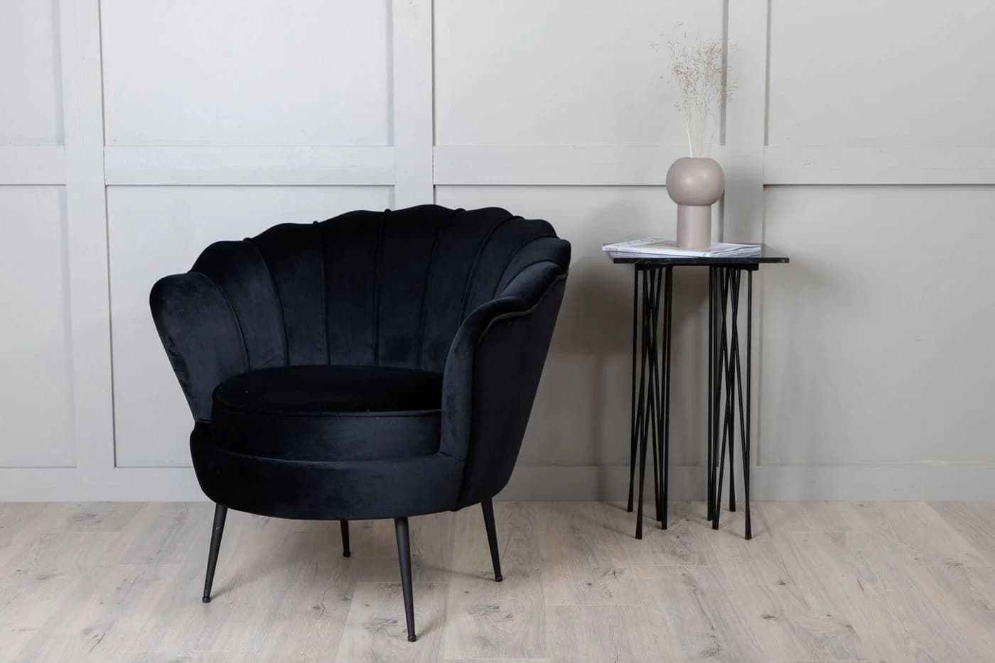 ebuy24 Relaxsessel Nice Sessel Velour Schwarz - Bild 5