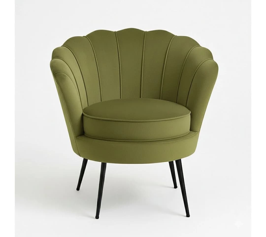 ebuy24 Relaxsessel Nice Sessel Velour grün