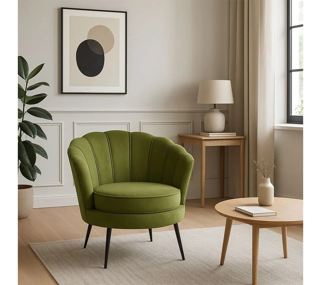 ebuy24 Relaxsessel Nice Sessel Velour grün - Bild 4
