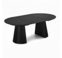 ebuy24 Esstisch Tokyo 120-200 cm Schwarz Eichenfurnier Bild 2