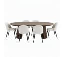 ebuy24 Essgruppe Tokyo Esszimmer-Set 7-tlg. Smoked Beige Bild 2