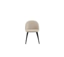 ebuy24 Essgruppe Kyoto 7-tlg. Esstisch dunkelbraun mit 6 beige Samtstühlen Bild 5