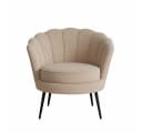 ebuy24 Relaxsessel Nice Velour beige modern Bild 3