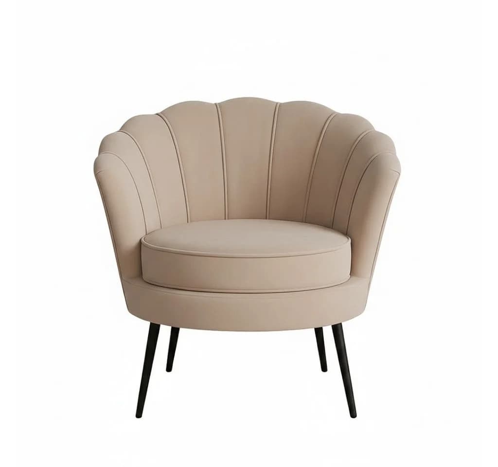 ebuy24 Relaxsessel Nice Velour beige modern - Bild 3