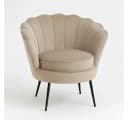 ebuy24 Relaxsessel Nice Velour beige modern Bild 4